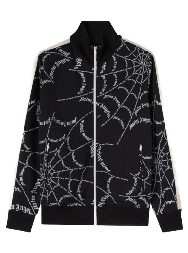 Dukserice Palm Angels Spider Web Classic Track Jacket Crna | PMBD001F22FAB0061001