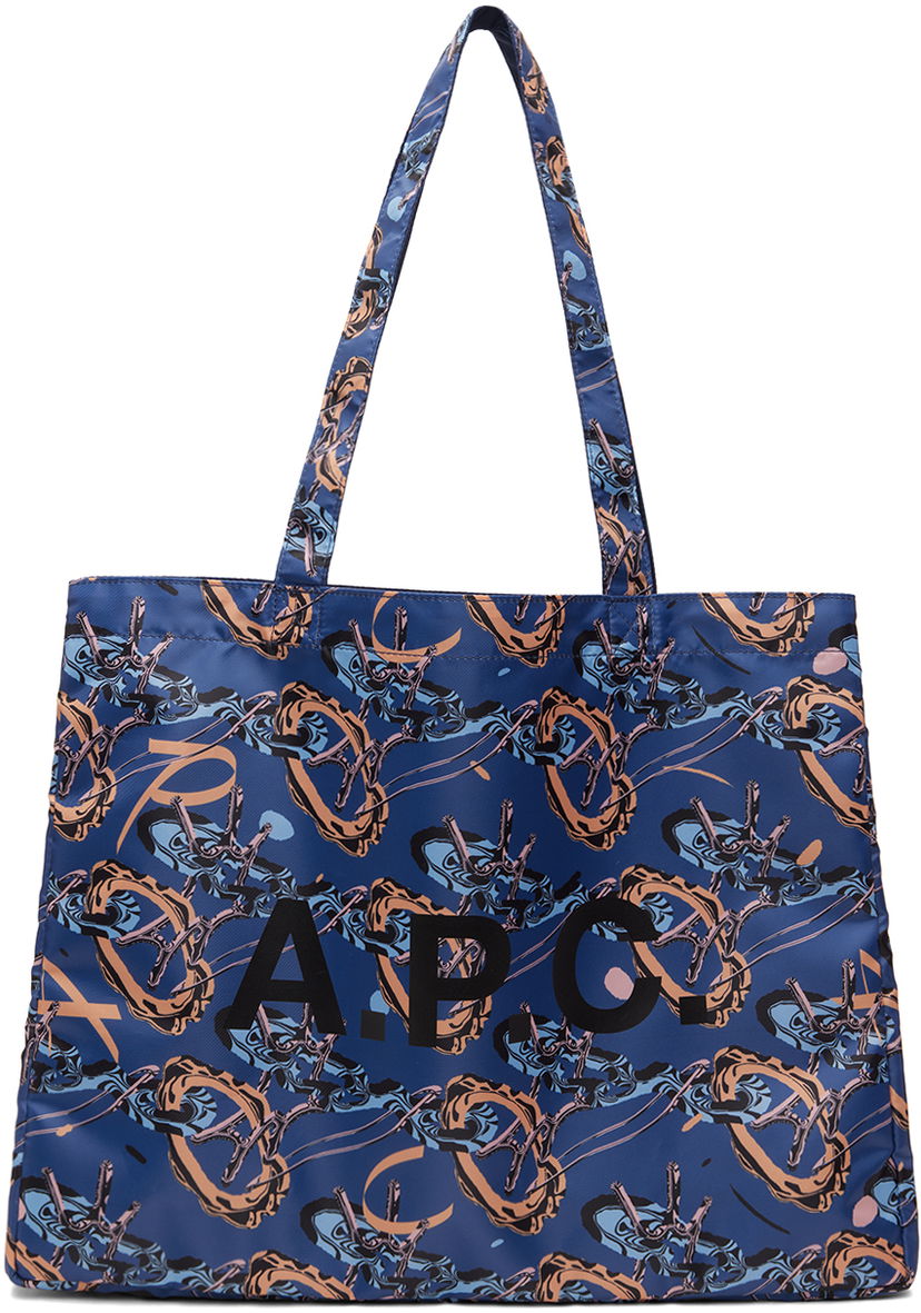 Tote bag A.P.C. Brain Dead x Diane Reversible Tote Bag Tamnoplava | PSAJG-M61893