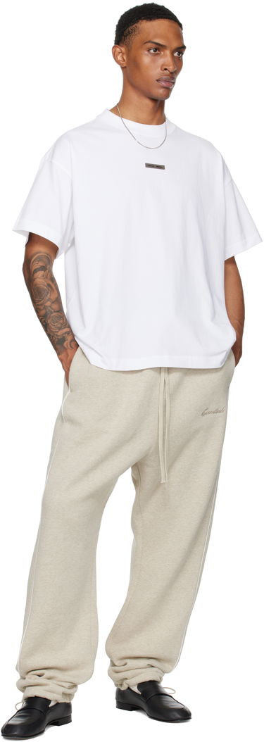 Trenirka Fear of God Fear of God ESSENTIALS Relaxed Fleece Piping Sweatpants Bež | 130SP258062F, 3