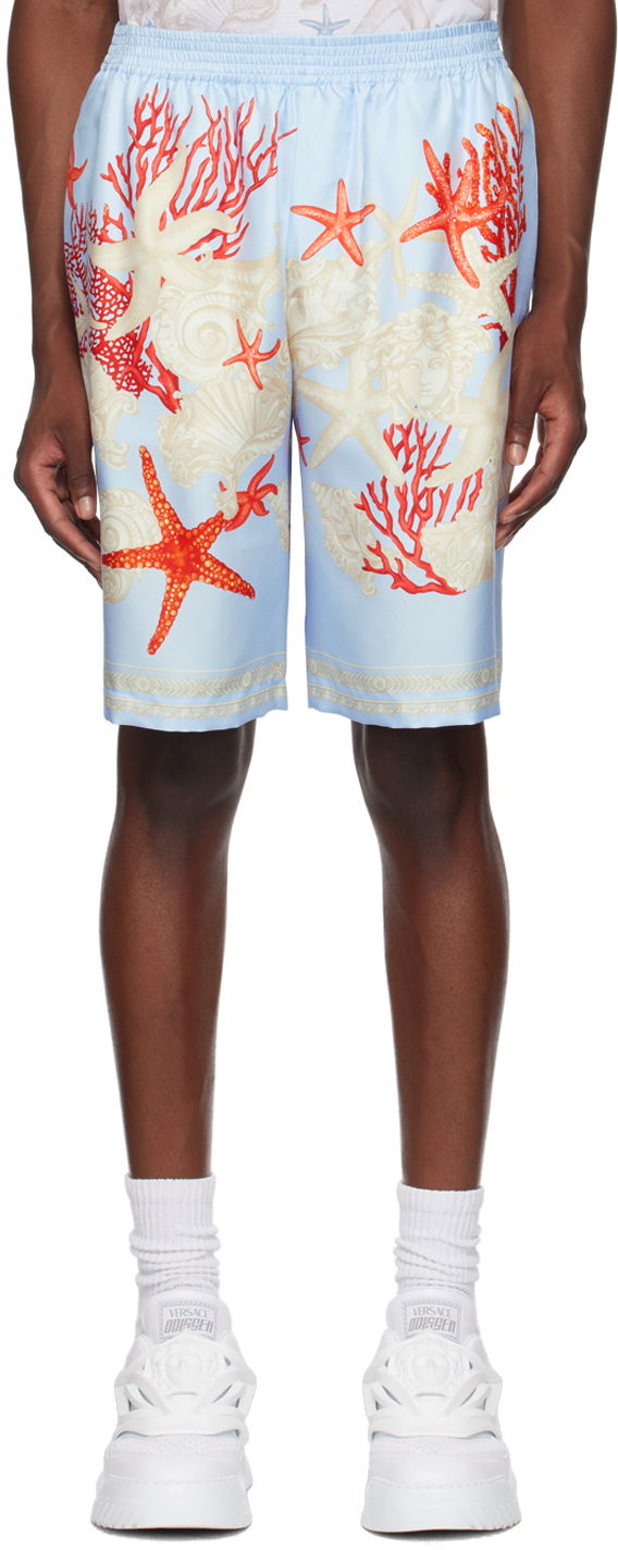 Kratke hlače Versace Blue Barocco Sea Shorts Tirkiz | 1002476_1A11093, 0