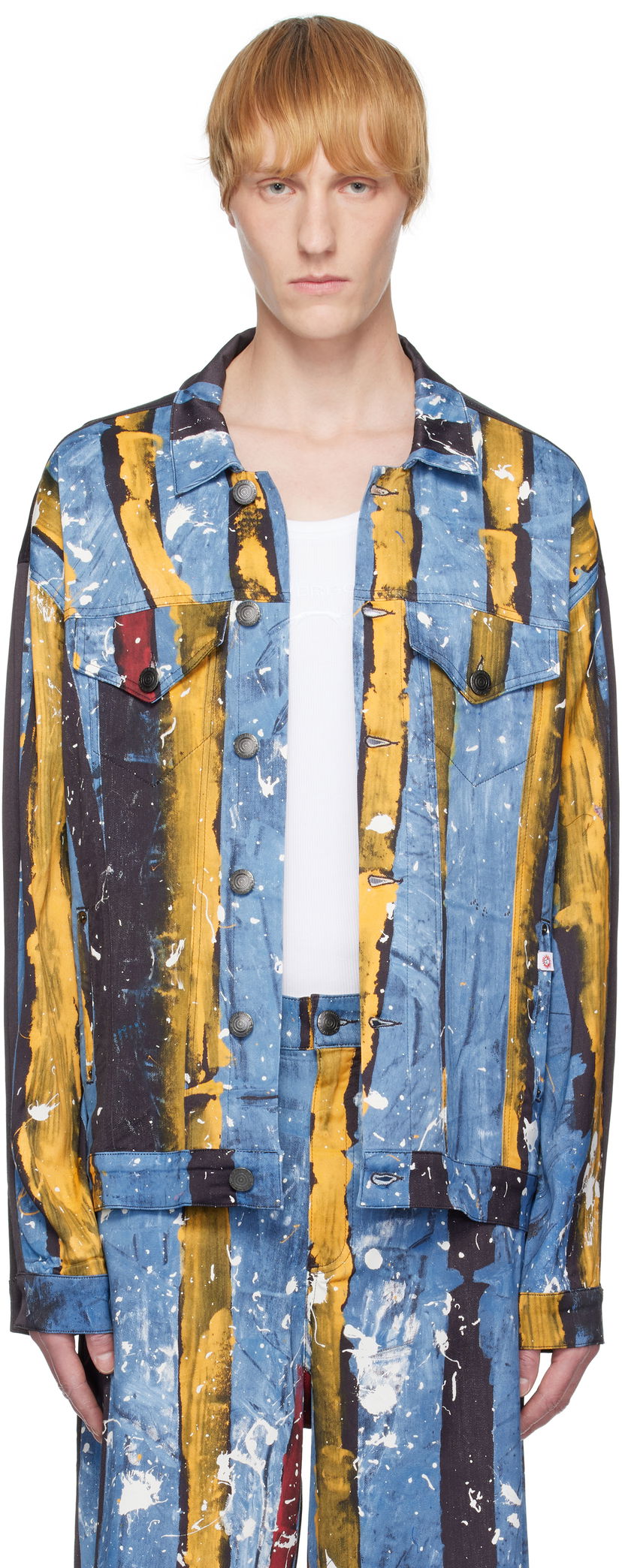 Jakna Charles Jeffrey Loverboy Charles Jeffrey LOVERBOY Silky Oversized Printed Jacket Višebojno | 54010601