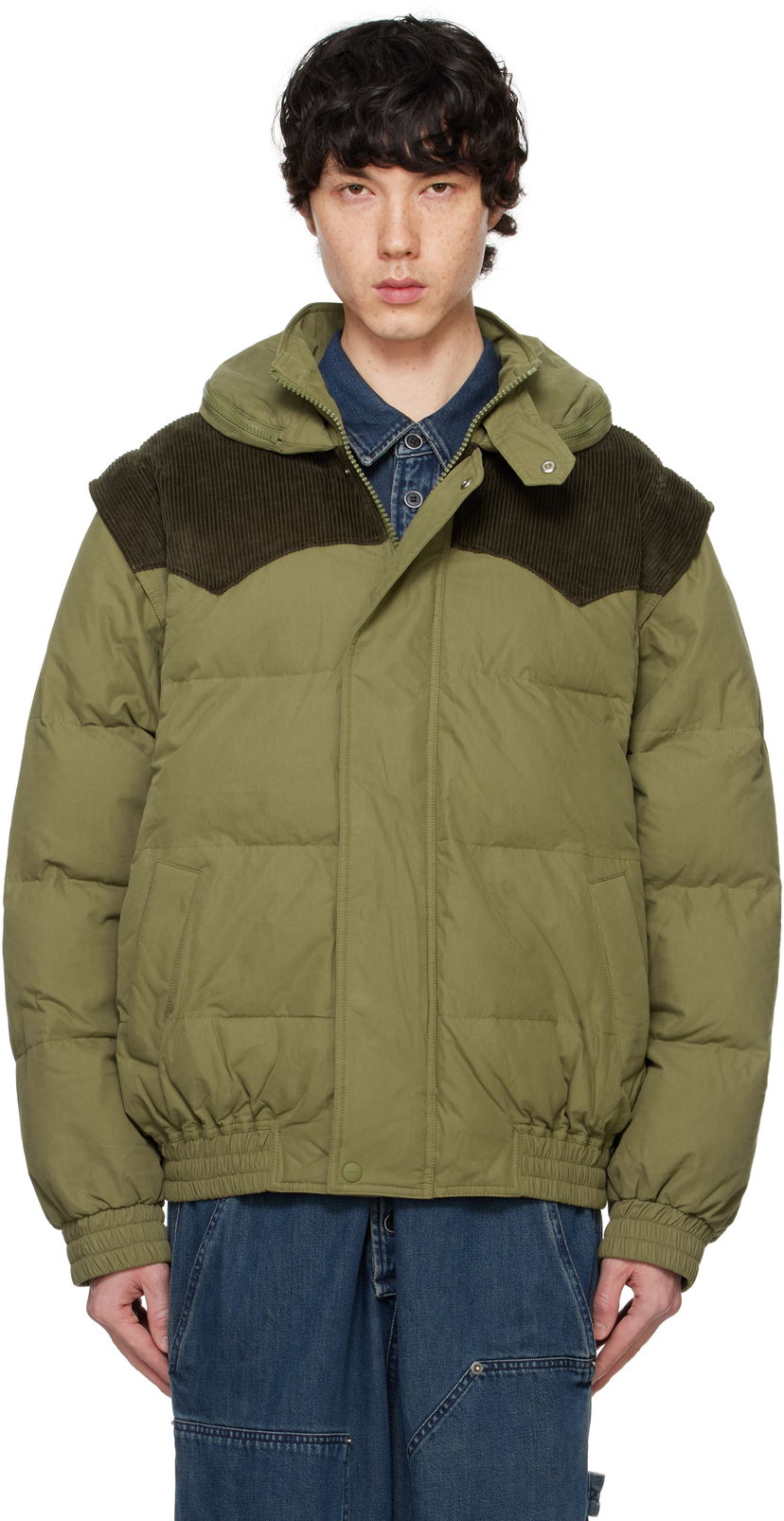 Pernata jakna ISABEL MARANT Isabel Marant Yuri Puffer Jacket Zelena | 25PMA0419HA-C1C02H