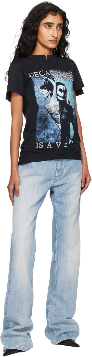 Majica kratkih rukava VETEMENTS VETEMENTS Cradle of Filth Cut-Up Fitted T-Shirt Crna | WCF76TR960BB, 3