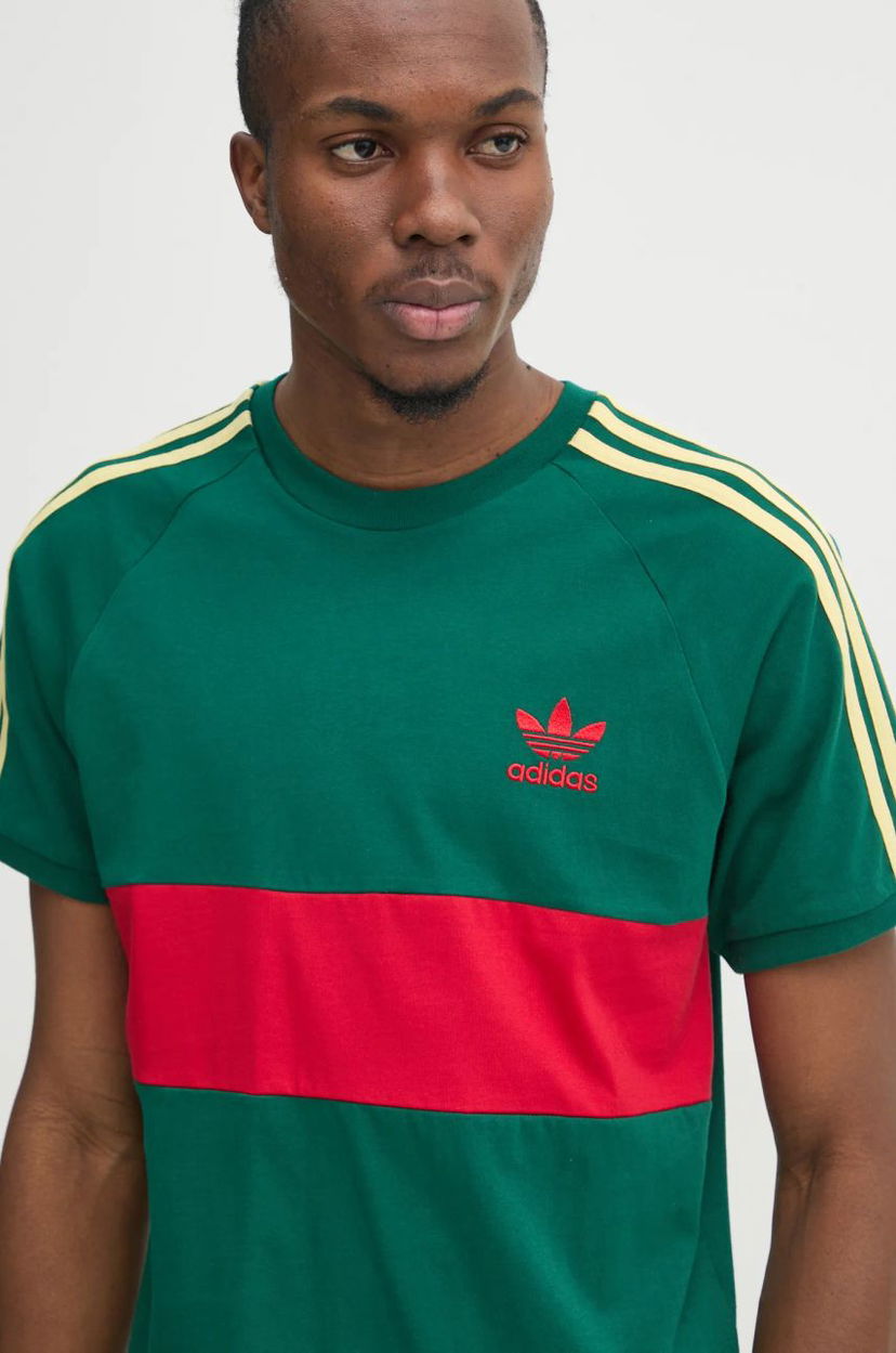 Majica kratkih rukava adidas Originals 3S Panel T-Shirt Zelena | JD4277
