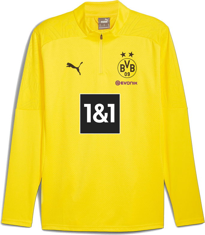 Dukserice Puma Puma BVB Training 1/4 Zip Top Žuta | 946269-01