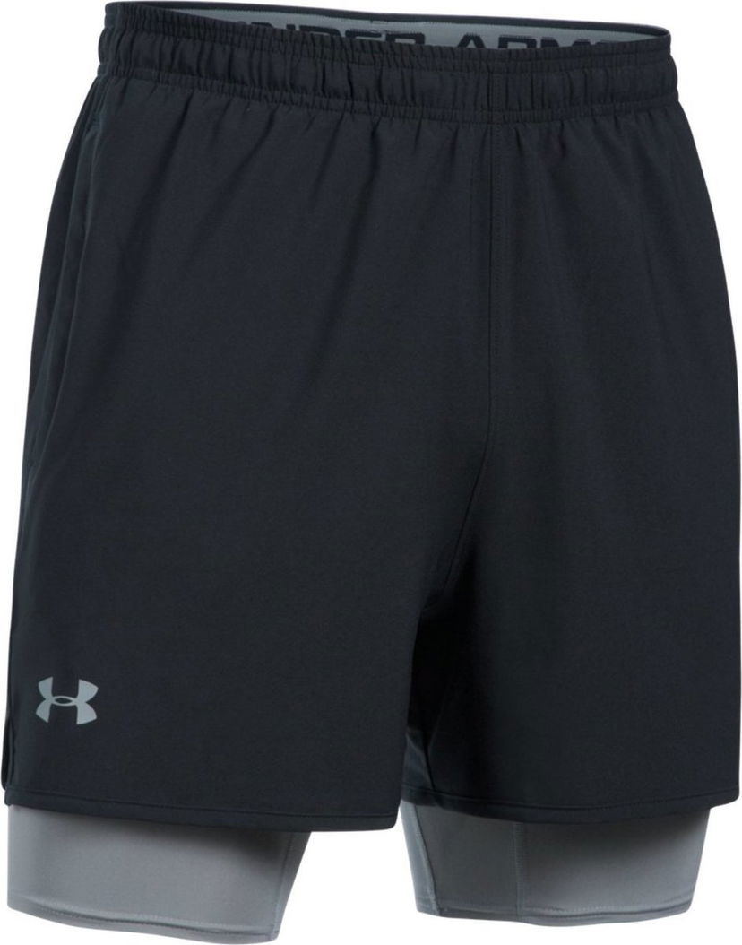 Kratke hlače Under Armour Qualifier 2-in-1 Shorts Crna | 1289625-001