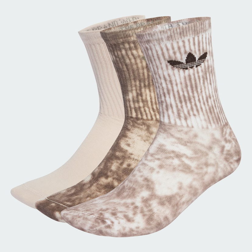 Čarape adidas Performance Tie Dye Socks 3 Pairs Bež | JY0237