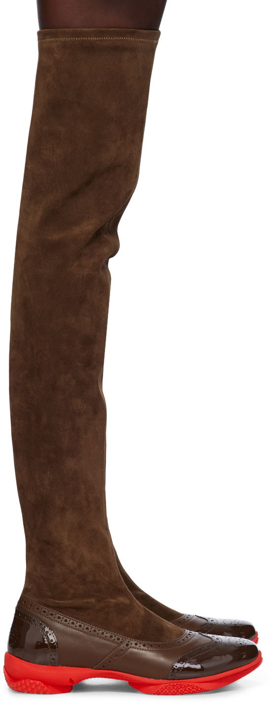 Tenisice i cipele KIKO KOSTADINOV Kiko Kostadinov Sonia Over-the-Knee Boots Smeđa | KKWAW24FT04-159