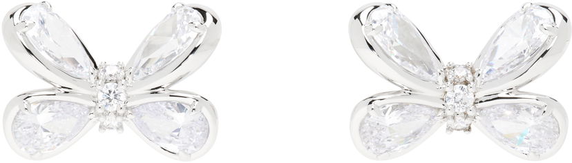 Naušnice SHUSHU/TONG YVMIN Edition Zirconia Butterfly Stud Earrings Metalik | 24722SLV00DN2