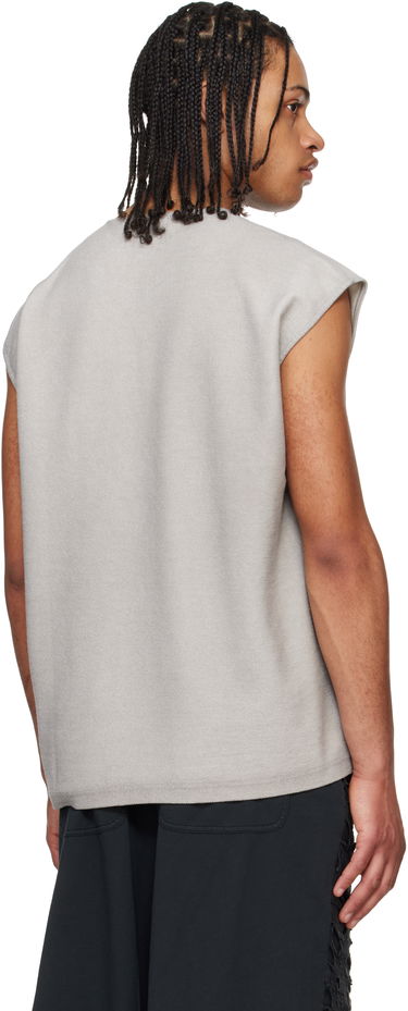 Majica bez rukava Diesel Diesel S-Rub-SL Distressed Tank Top Siva | A19115-0PLAI-97C, 2