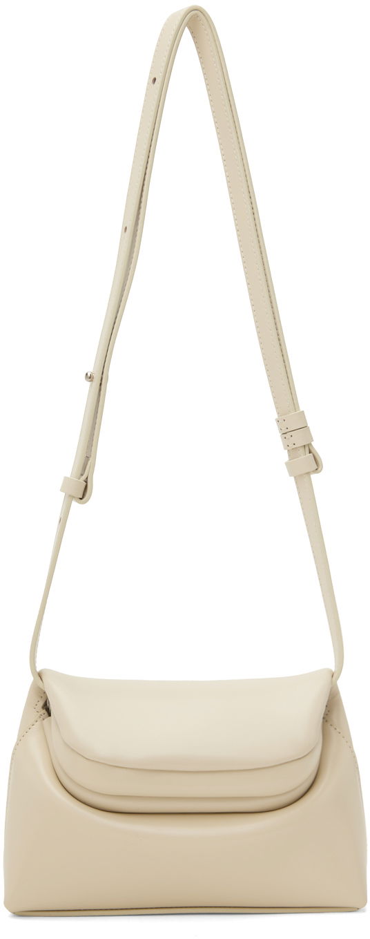 Torba za rame OSOI Mini Crossbody Leather Bag Bež | 24FWB01017003