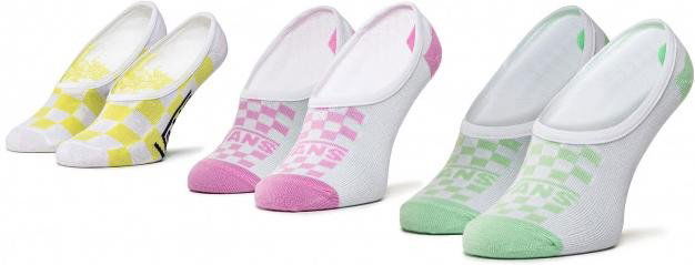Čarape Vans Rainy Day Check Canoodles No-Show Socks 6.5-10 3-Pack Višebojno | vn0a4dsr4481