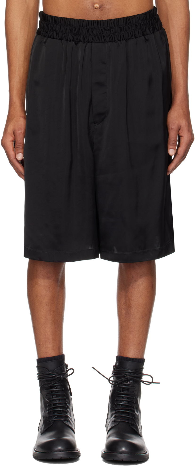 Kratke hlače Jil Sander Jil Sander Fluid Viscose Shorts Crna | J23KA0108_J65022