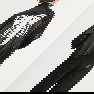 Bomber jakna BAPE Skeleton Logo Souvenir Jacket Crna | 001LJL801322M-BLK, 3