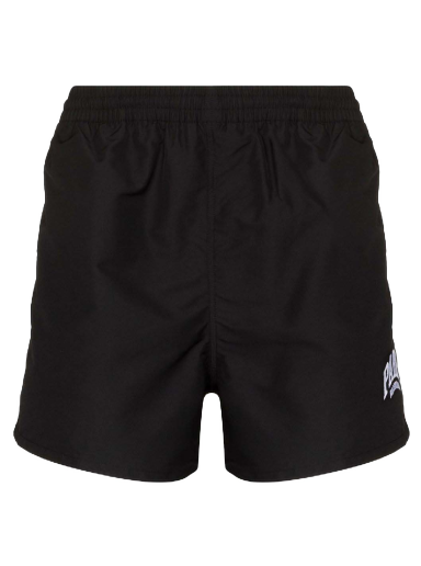 Kratke hlače Balenciaga Paris Cities Swim Short Crna | 6896924A8B6