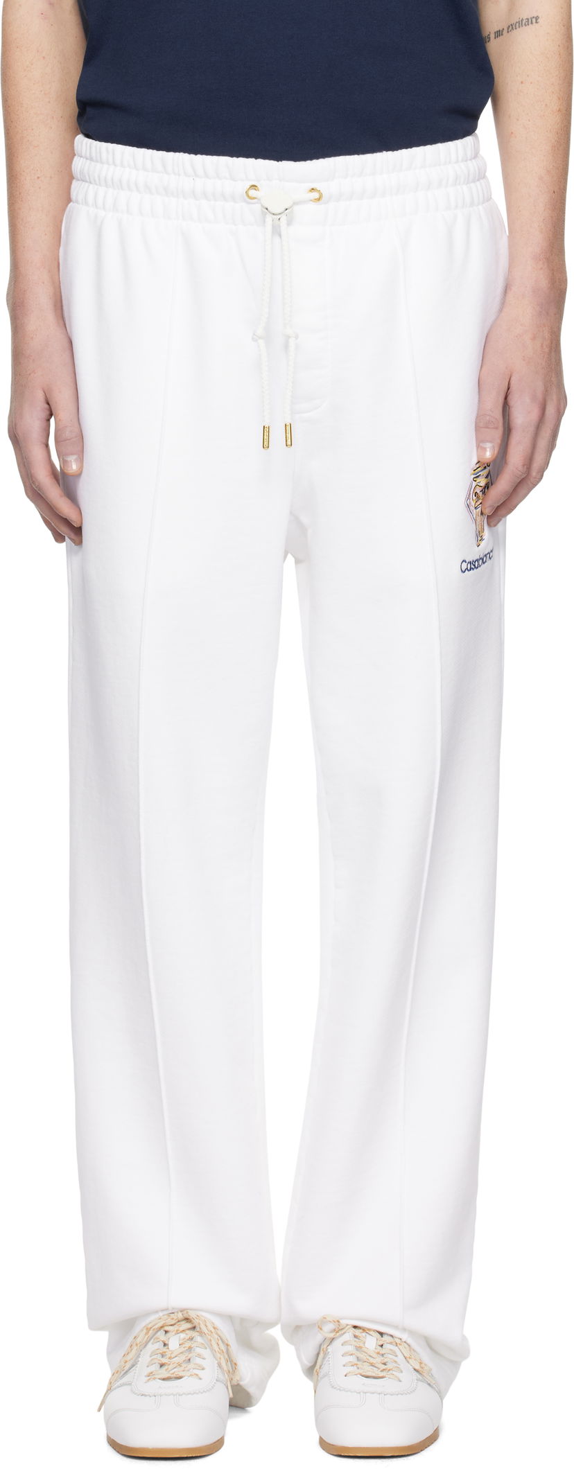 Trenirka Casablanca Diamond Column Embroidered Sweatpants Bijela | MPS25-JTR-051-02