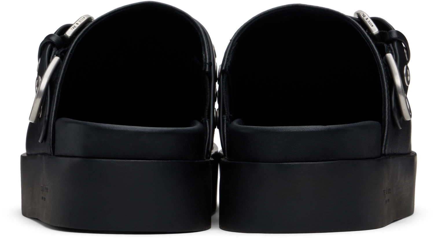 Odjeća rag & bone Rag & Bone Geo Platform Mules Crna | WFF24HF1003LE03, 1