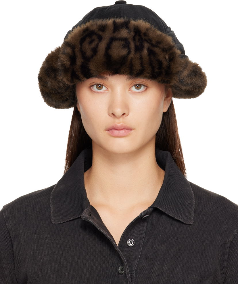Kapa Andersson Bell Andersson Bell Faux Fur Leopard Print Ear Flap Cap Višebojno | aaa500u