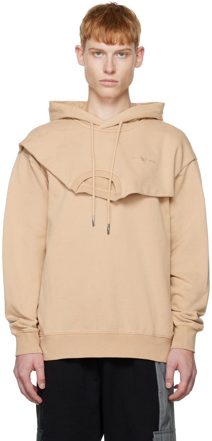 Dukserice Feng Chen Wang Feng Chen Wang Paneled Hoodie Bež | FMF14HD04