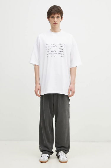 Majica kratkih rukava VETEMENTS Oversized Print T-Shirt Bijela | UA66TR625W, 4
