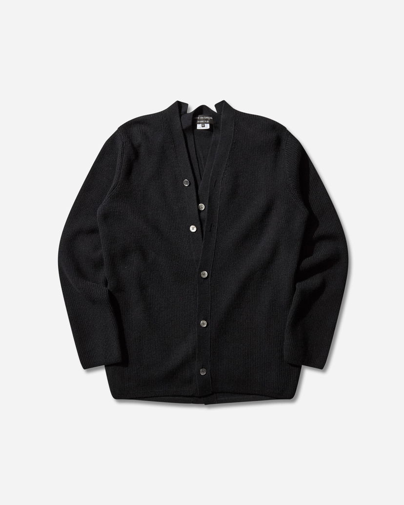Džemper Comme des Garçons Double Layered Wool Cardigan Crna | PP-N007-W25 1