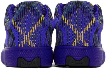 Pin Burberry Burberry Check Knit Box Ljubičasta | 8088827, 1