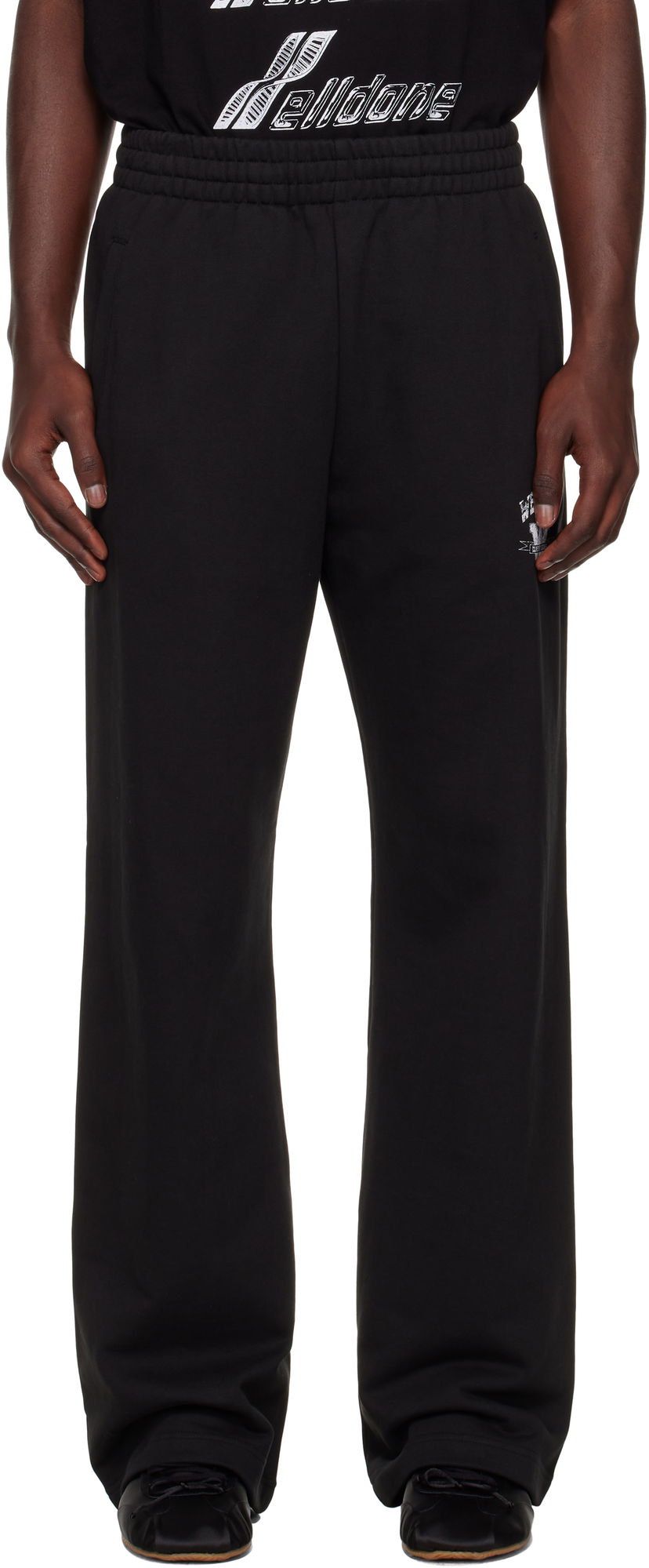 Trenirka We11done We11done Collegiate Sweatpants Crna | WD-TA2-25-706-U-BK