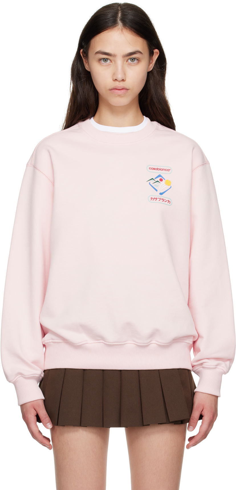 Dukserice Casablanca Casablanca Montagne Sportif Sweatshirt Ružičasta | WPF25-JTP-364-01