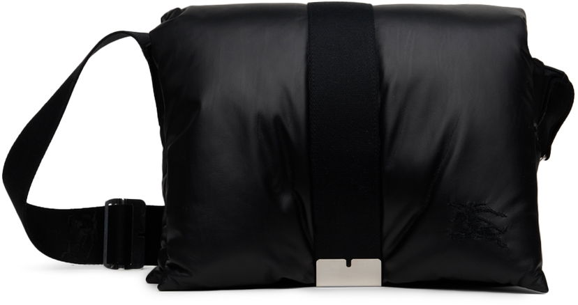 Torba za rame Burberry Burberry Pillow Messenger Bag Crna | 8083435