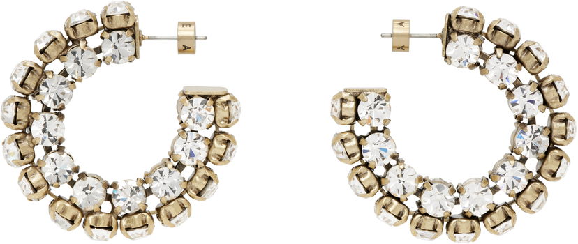 Naušnice Area AREA Small Crystal Hoop Earrings Metalik | 0000JW0015OT02