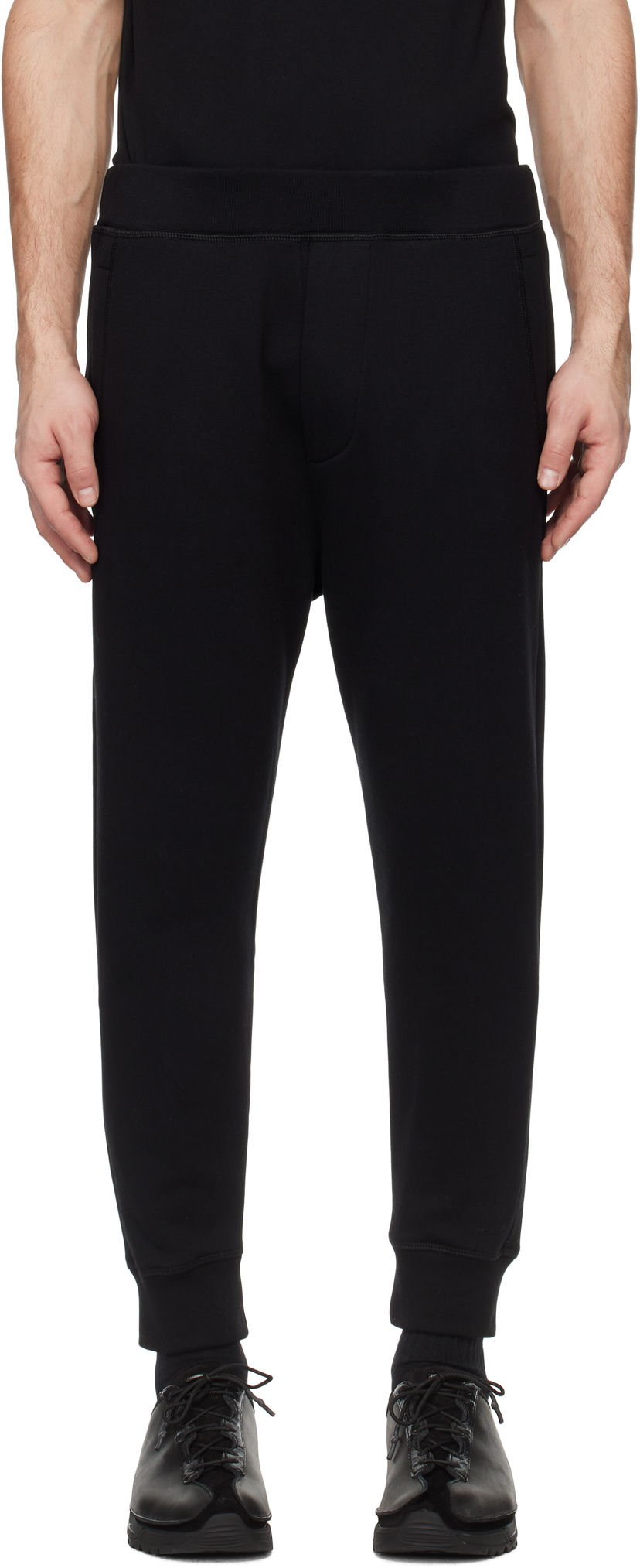 Trenirka DSQUARED2 Dsquared2 Dean Fit Relax Sweatpants Crna | S74KB1001_S25516
