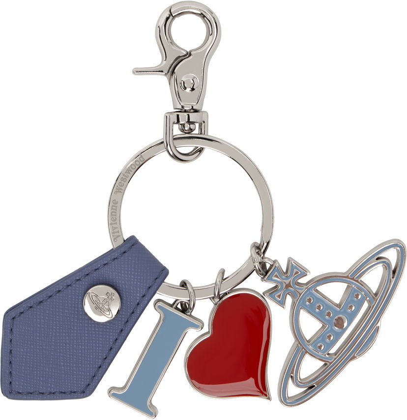 Privjesci za ključeve Vivienne Westwood Vivienne Westwood I Love Orb Keychain Plava | 8203011EU-S0021-