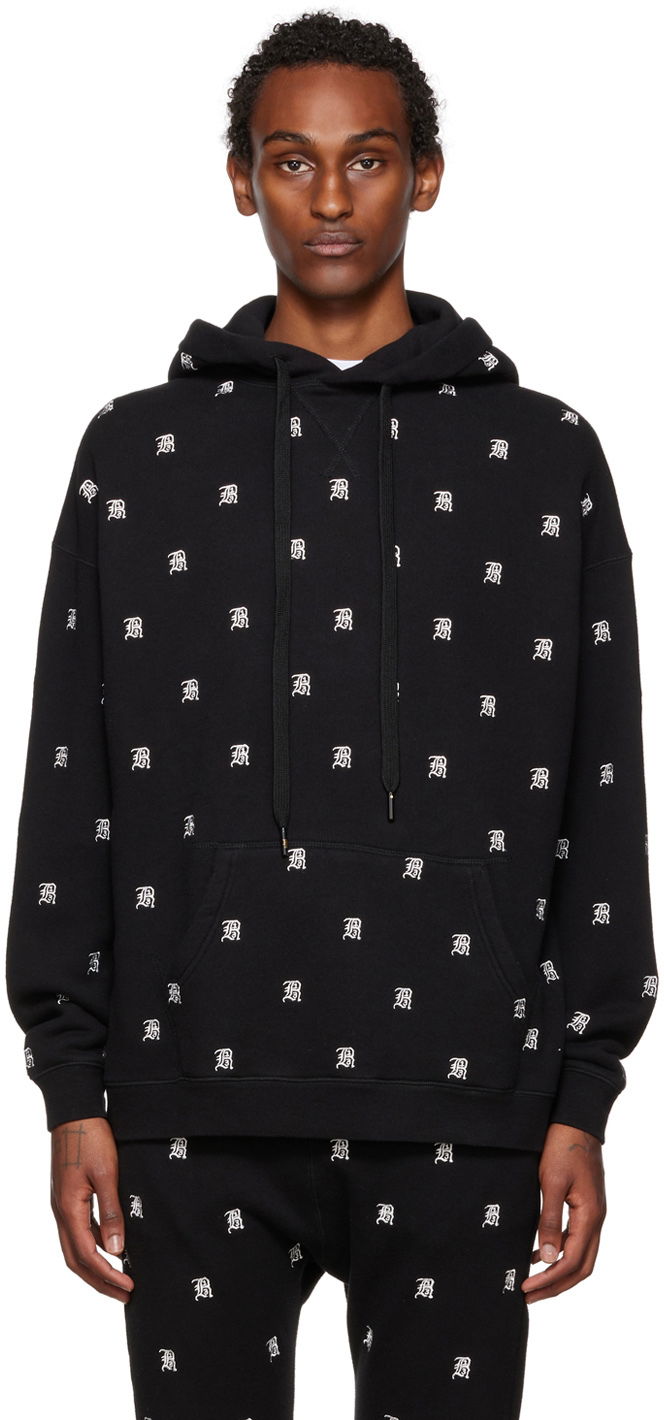 Dukserice R13 R13 Allover Print Hoodie Crna | R13WK005-K072A