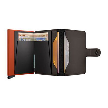 Novčanik Secrid Miniwallet - Matte - Truffle & Orange Crna | MM-Truffle-Orange, 3