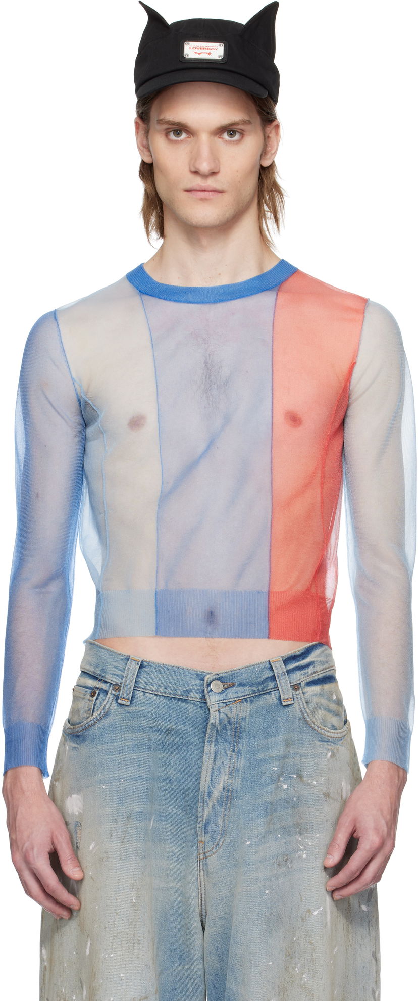 Džemper Charles Jeffrey Loverboy Charles Jeffrey LOVERBOY Sheer Panelled Sweater Višebojno | 54091201