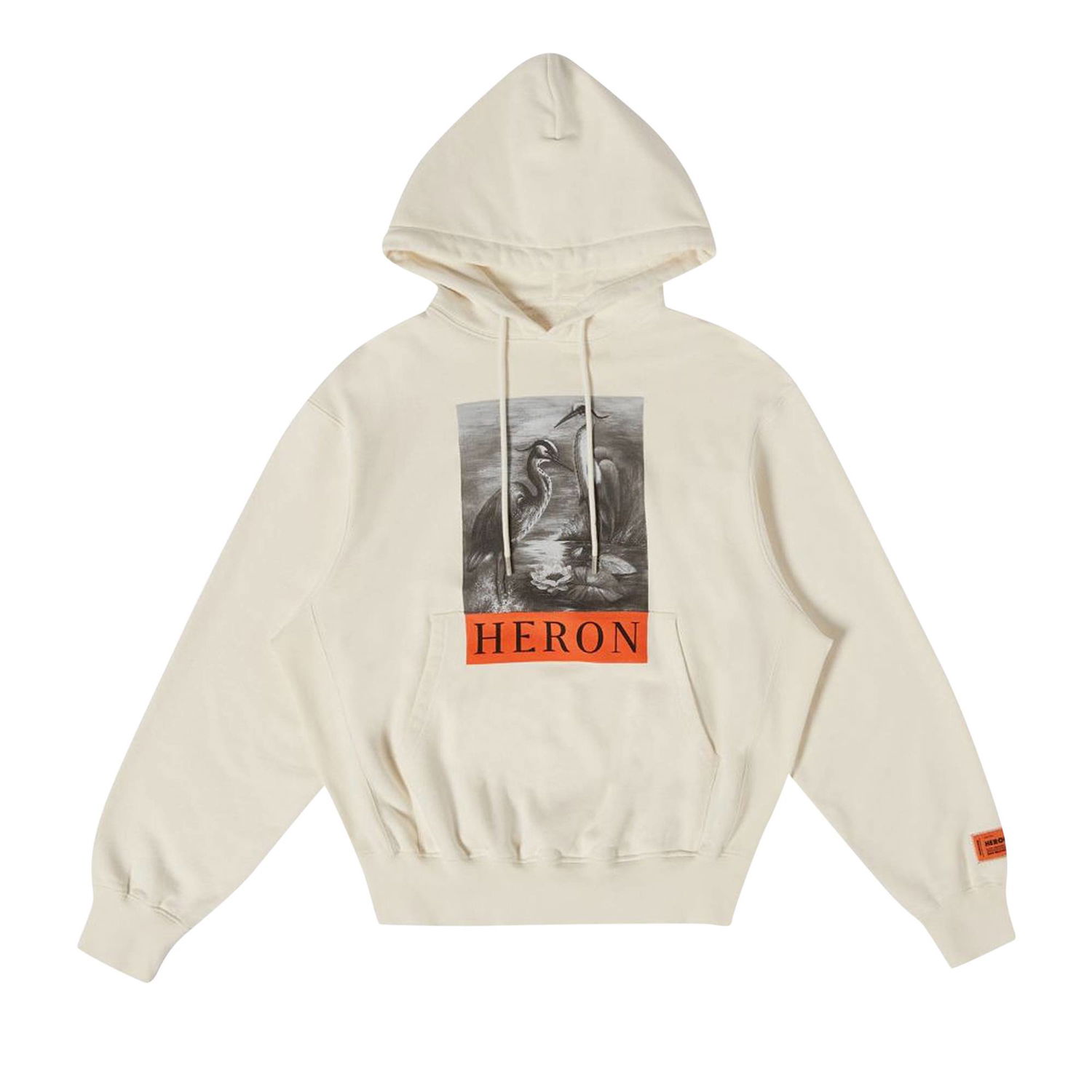 Dukserice HERON PRESTON NF Heron BW Hoodie Bijela | HMBB024C99JER0030110, 1