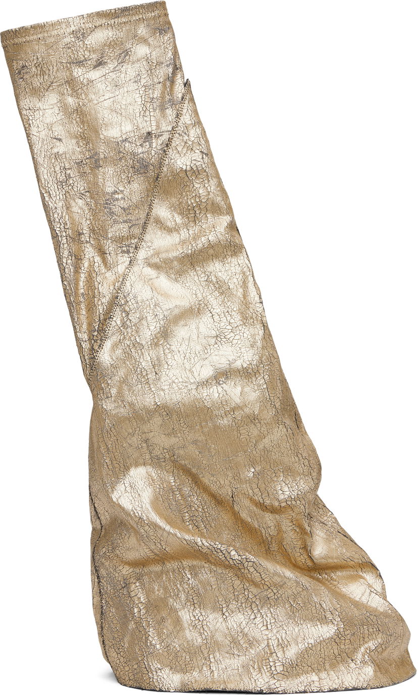Odjeća Rick Owens Rick Owens DRKSHDW Hollywood Fetish Tall Boots Metalik | DS01E3815 SGMC