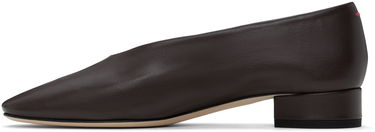 Odjeća Aeyde Aeyde Delia Leather Ballerina Flats Smeđa | A11-FL-GELR25BL18-SS24-953-007, 2