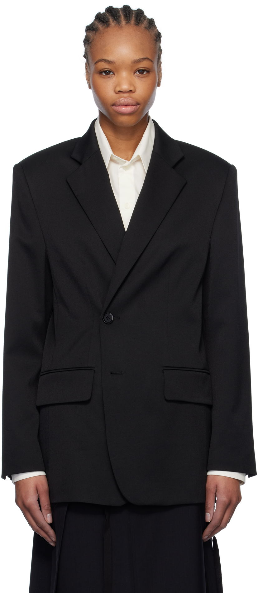 Jakna Maison Margiela MM6 Maison Margiela Tailoring Wool Blazer Crna | S52BN0136 M35153