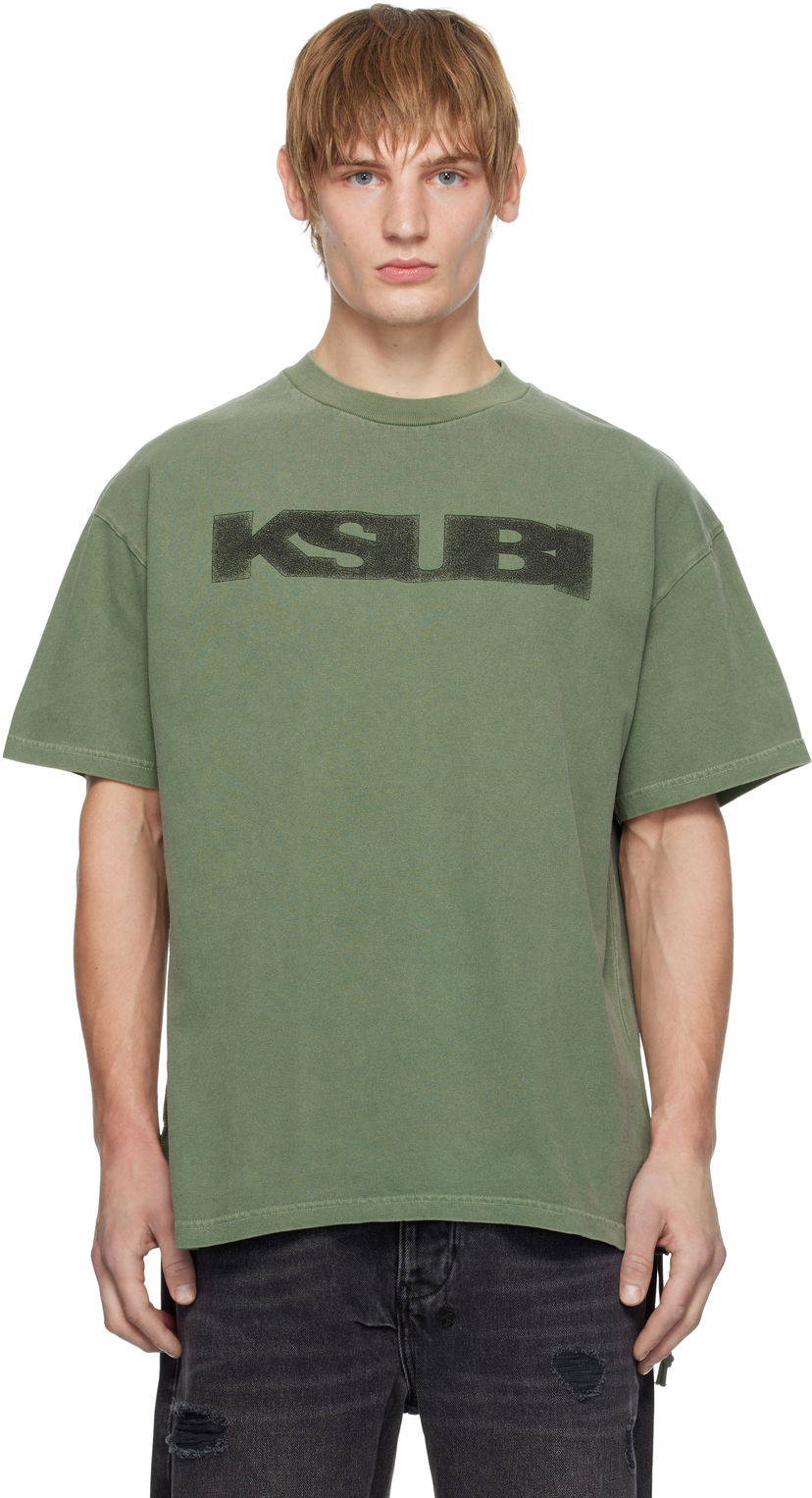 Majica kratkih rukava Ksubi World Order Ekcess Hash Graphic T-Shirt Zelena | MPS25TE003