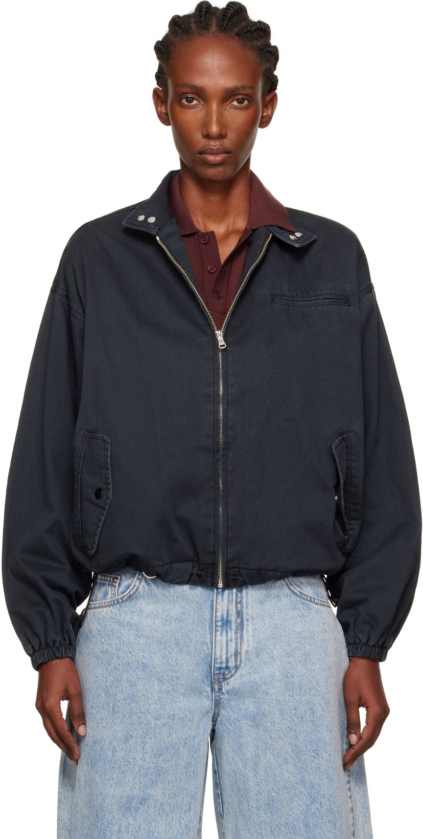 Jakna We11done We11done Harrington Jacket Crna | WD-JP2-25-052-W-NV