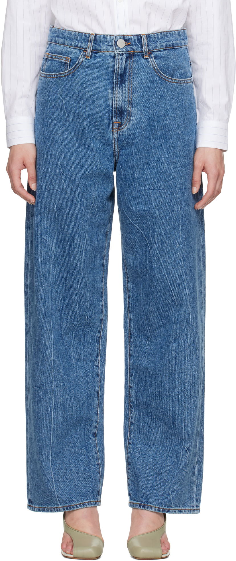 Jeans Róhe Baggy Fit Jeans Plava | 415-31-175