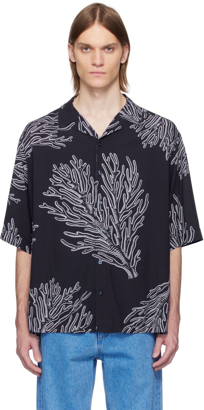 Košulja BOSS BOSS Coral Print Shirt Crna | 50538280