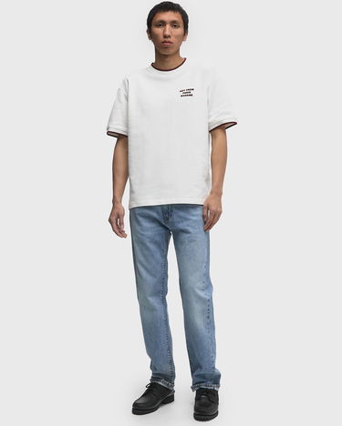 Majica kratkih rukava Drôle de Monsieur Slogan PiquÈ T-shirt Bijela | H-TS262-CO167-OW, 2