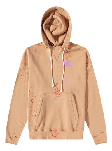 Dukserice Palm Angels Painted Popover Hoodie Narančasta | PMBB104S23FLE0016235