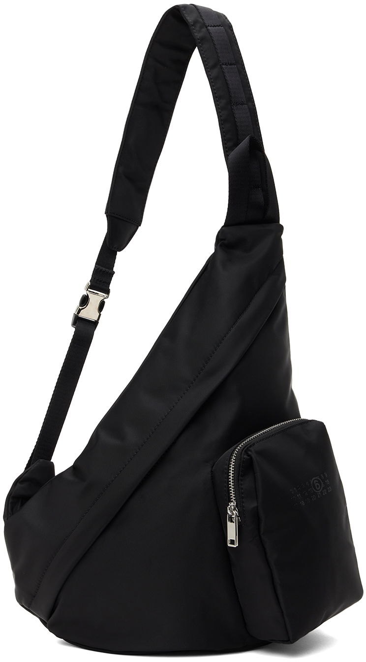 Torba za rame Maison Margiela Triangle Sling Bag Crna | SB5WG0019 P6416