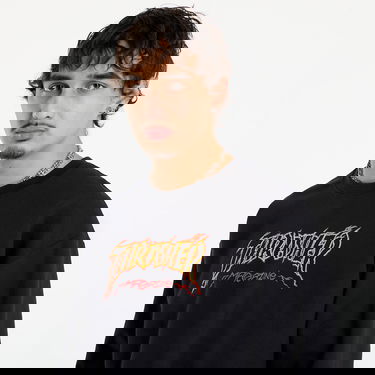 Dukserice Thrasher Thrasher Cracked by Exteenager Crewneck Crna | 145775, 1