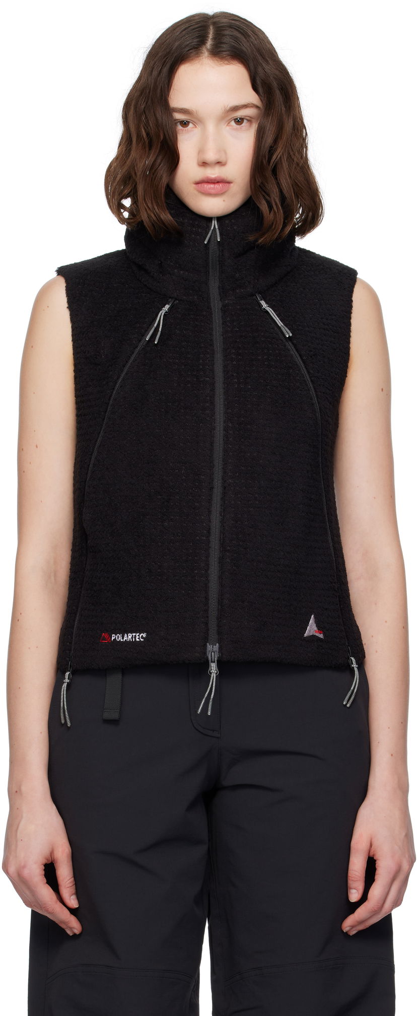 Prsluk ROA ROA High Loft Fleece Vest Crna | RBWW004FA02