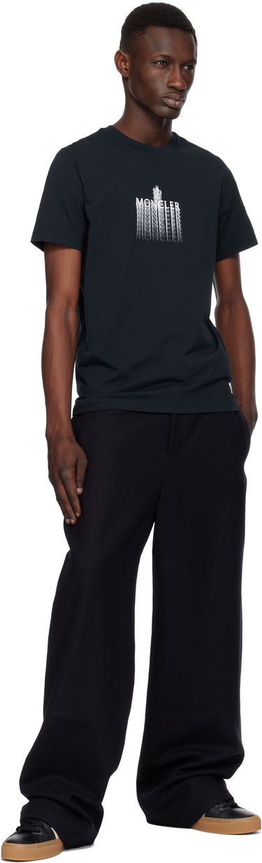Majica kratkih rukava Moncler Moncler Faded Logo Cotton T-Shirt Crna | K10918C0002989A17, 3