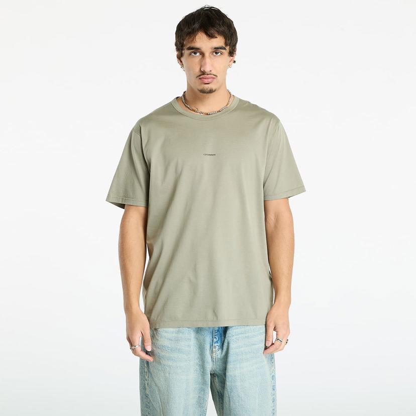 Majica kratkih rukava C.P. Company C.P. Company Mercerized 70/2 Jersey Gasato Short Sleeve Logo T-Shirt Zelena | 19CMTS161A006374G-356